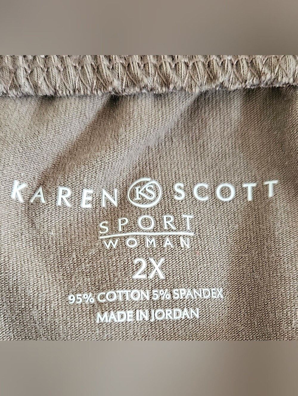 Karen Scott Women's Elastic Drawstring Pants in Taupe - Picture 3 of 5